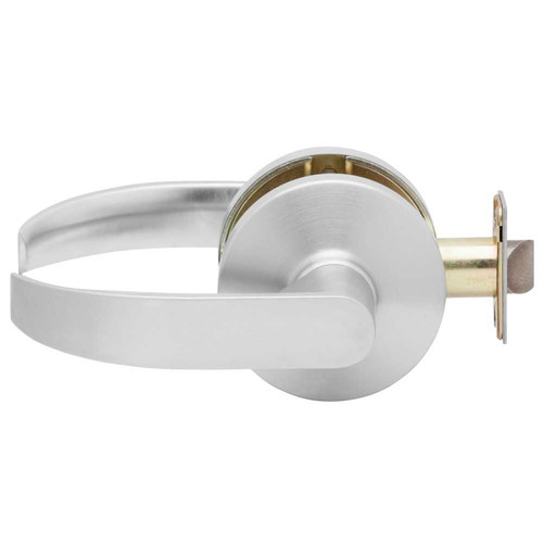 Falcon B101S Q 626 Grade 2 Cylindrical Lock Passage/Closet Function Non-Keyed Quantum Lever Standard Rose Satin Chrome Finish Non-handed B101S Q 626