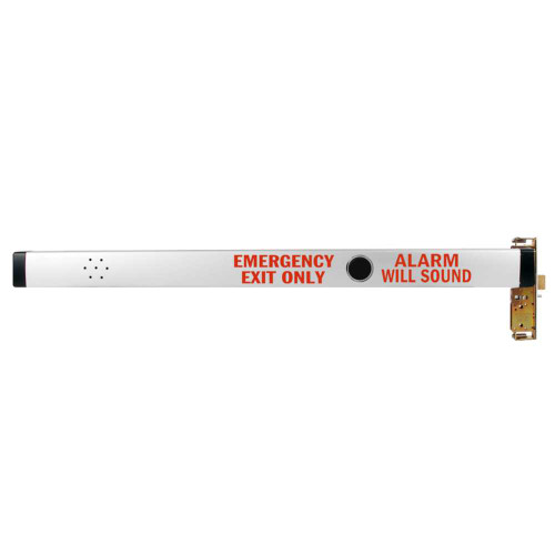 Adams Rite 8400A-37036B-US32D Life Safety Narrow Stile Mortise Exit Device Battery Operated Alarm For Aluminum Applications 36 In RHR Satin Stainless Steel 8400A-37036B-US32D