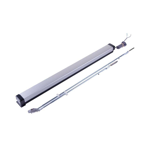 Adams Rite 8611MLR-42 Grade 1 Narrow Stile Concealed Vertical Rod Exit Device Motor Latch Retraction Electric Dogging For Aluminum Applications 42 Satin Aluminum Clear Anodized Finish 8611MLR-42