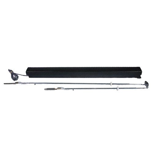Adams Rite 8633MLR-48 Grade 1 Narrow Stile Concealed Vertical Rod Exit Device Motor Latch Retraction Electric Dogging For Aluminum Applications 48 Black Anodized Aluminum Finish 8633MLR-48