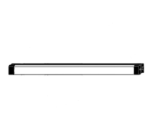Adams Rite 8700-36-US32D Life Safety Rim Exit Device Wide Stile Pushpad For Hollow Metal and Wood Applications 36 In Satin Stainless Steel 8700-36-US32D