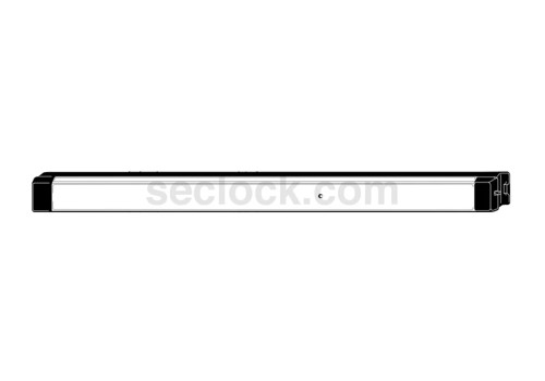Adams Rite 8800EL-36-US32D-24 Narrow Stile Rim Exit Device Electric Latch Retraction For Aluminum Applications 36 In Satin Stainless Steel 8800EL-36-US32D-24