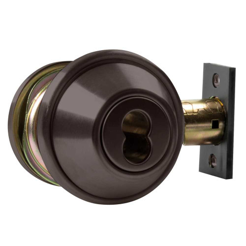 Arrow DBX62-613E-IC Deadbolt Double Cylinder SFIC Prep Less Core Dark Bronze DBX62-613E-IC