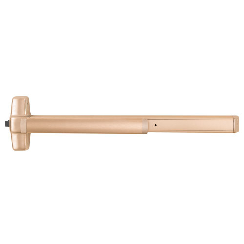 Von Duprin RX98L-BE-16 3 US10 RHR Grade 1 Rim Exit Device 36 Classroom Hex Key Dogging Request to Exit 16 Lever with Blank Escutcheon 1-1/4 Mortise & Rim Satin Bronze Clear Coated Finish Right-Hand Reverse