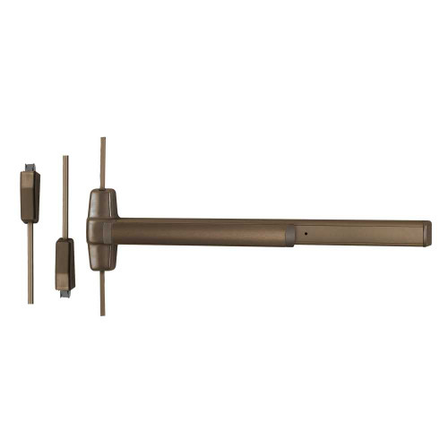 RXQEL9827L-KC-03 4 US10B LHR Von Duprin Surface Vertical Rod Exit Device RXQEL9827L-KC-03 4 US10B LHR