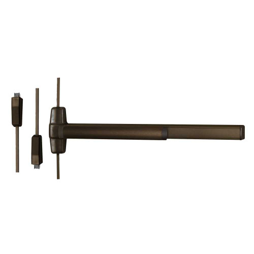 RXQEL9827NL-OP-F 3 313 Von Duprin Surface Vertical Rod Exit Device RXQEL9827NL-OP-F 3 313