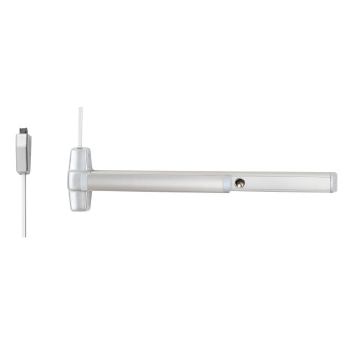 Von Duprin CD9827EO 3 26D LBR Grade 1 Surface Vertical Rod Exit Bar Wide Stile Pushpad 36 Panic Device 84 Door Height Exit Only Less trim Less Bottom Rod Cylinder Dogging Satin Chrome Finish Field Reversible CD9827EO 3 26D LBR