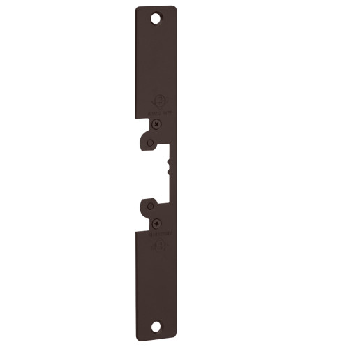 Adams Rite FPK7411-313 Electric Strike Faceplate Kit for 7400 Series 10-1/4 In X 1-7/16 In Dark Bronze Anodized Aluminum