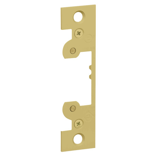 Adams Rite FPK7440-606 Electric Strike Faceplate Kit for 7400 Series 4-7/8 x 1-1/4 Satin Brass FPK7440-606