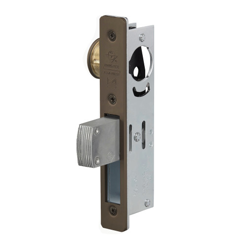 Adams Rite MS1850S-120-313 MS Deadlock Flat Faceplate 7/8 Backset Short Bolt Dark Bronze