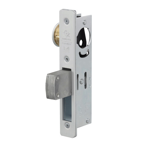 Adams Rite MS1850S-320-628 MS Deadlock Flat Faceplate 1-1/8 Backset Short Bolt Aluminum