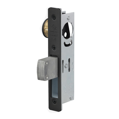 Adams Rite MS1850S-410-335 MS Deadlock Flat Faceplate 1-1/2 Backset Straight Bolt Black