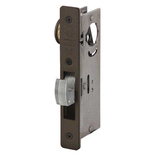 Adams Rite MS1950P-250-313 MS Deadlock Flat Faceplate 31/32 Backset Hookbolt Dark Bronze MS1950P-250-313