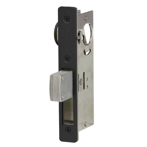 Adams Rite MS1951-310-335 MS Deadlock Radius Faceplate 1-1/8 Backset Straight Bolt Black MS1951-310-335