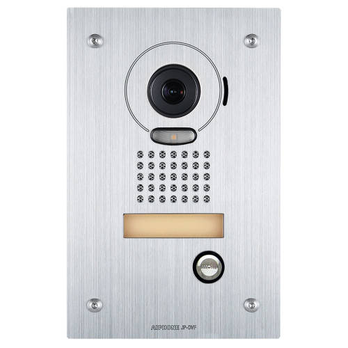 Aiphone JP-DVF JP Series Video Door Station PTZ Camera Stainless Steel Flush Mount Back Box Included Vandal Resistant