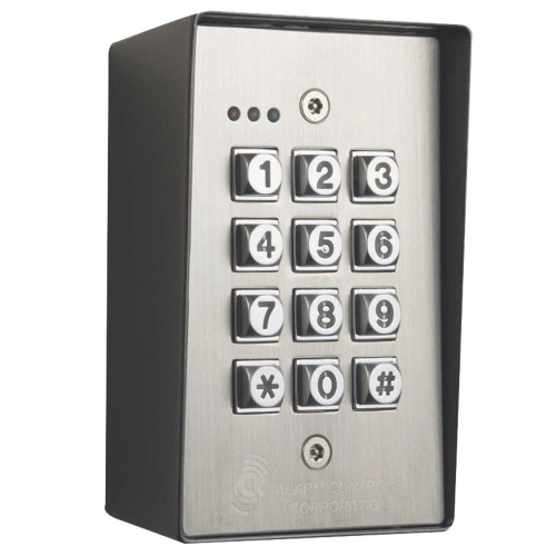 Alarm Controls KP-400 Digital Keypad Weatherproof Tamper Resistant Metal Backbox KP-400