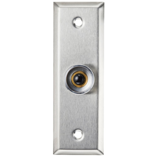 Alarm Controls RP-26A Remote Station Plate NO Pushbutton Single Gang Satin Stainless Steel