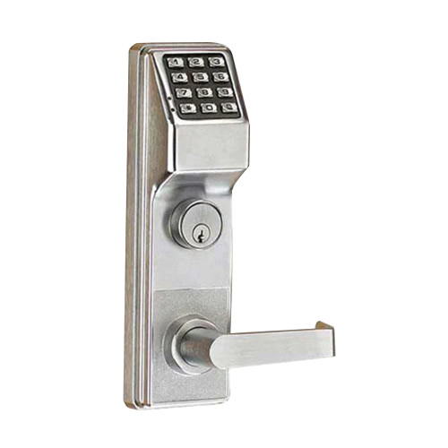Alarm Lock DL2700CRR US26D Grade 1 Pushbutton Mortise Lock Satin Chrome Finish