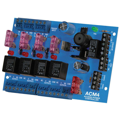 Altronix ACM4 Access Power Controller Input 12/24VAC/DC 4 Fused Outputs ACM4
