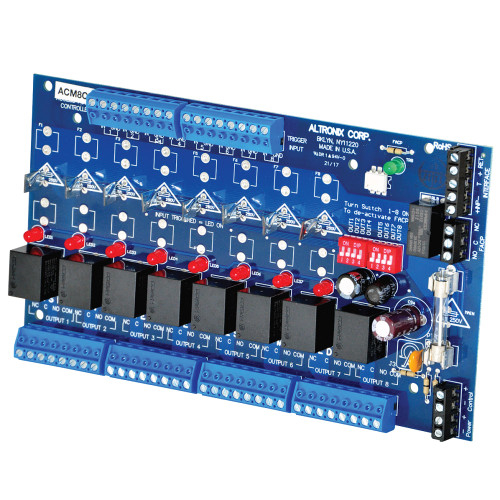 Altronix ACM8CB Access Power Controller Input 12/24VAC/DC 8 PTC Outputs