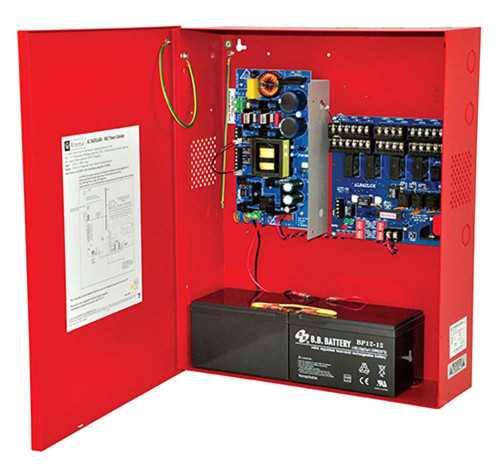 Altronix AL1042ULADA NAC Power Extender Input 120VAC 60Hz at 5A Class 2 Rated Power Limited Outputs Red Enclosure