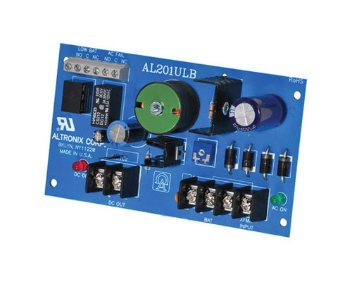Altronix AL201ULB Power Supply Board 24VAC 40VA from UL Listed Class 2 Transformer 12VDC Output at 175A AL201ULB