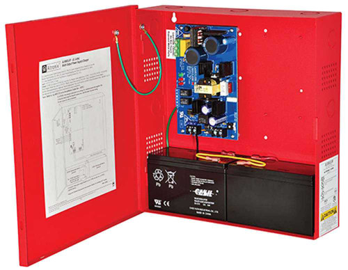 Altronix AL400ULXR Power Supply/Charger Input 115VAC 60Hz at 35A Single Output 12VDC at 4A or 24VDC at 3A Red EnclosureIncludes Plug-in Transformer AL400ULXR