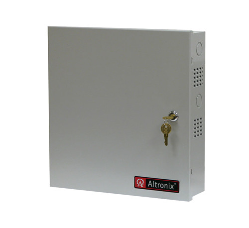 Altronix AL600ULPD4 Power Supply/Charger Input 115VAC 60Hz at 35A 4 Fused Outputs 12/24VDC at 6A Grey Enclosure