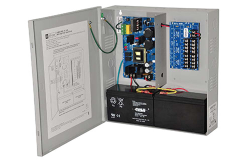 Altronix AL600ULPD8CB Power Supply/Charger Input 115VAC 60Hz at 35A 8 PTC Outputs 12/24VDC at 6A Grey Enclosure