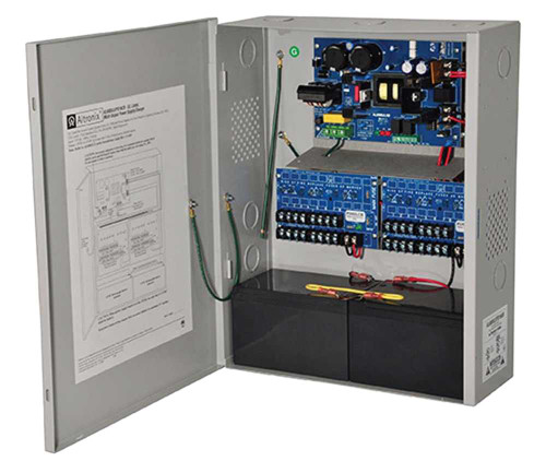 Altronix AL600ULXPD16CB Power Supply/Charger Input 115VAC 60Hz at 35A 16 PTC Outputs 12/24VDC at 6A Grey Enclosure AL600ULXPD16CB