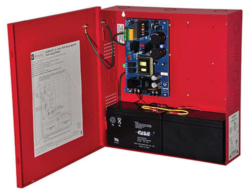 Altronix AL600ULXR Power Supply/Charger Input 115VAC 60Hz at 35A Single Output 12/24VDC at 6A Red Enclosure AL600ULXR