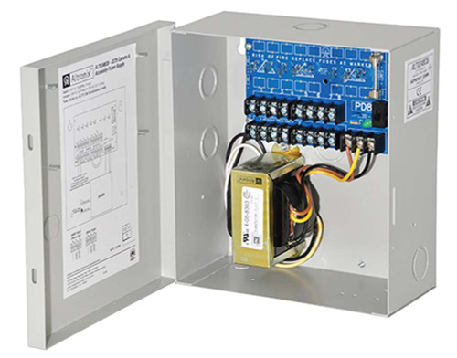 Altronix ALTV248CB CCTV Power Supply Input 115VAC 50/60Hz at 09A 8 PTC Protected Outputs 24VAC at 4A or 28VAC at 35A Grey Enclosure