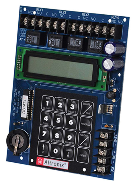 Altronix AT4B 4 Channel Annual Event Timer Board 365 Day 24 Hour 12/24VAC/DC