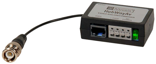 Altronix HUBWAYAV Video Balun/Data/Video Combiner 24/28VAC 75 omh Video Output at 1A Supply Current