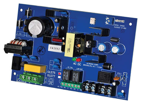 Altronix OLS75 Offline Switching Power Supply Board 115VAC 50/60Hz at 095A or 230VAC 50/60Hz at 06A 12/24VDC at 25A Output