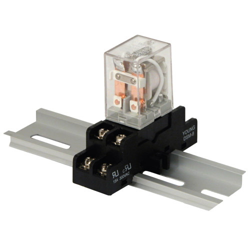 Altronix RAC24 Relay and Base Module 24VAC Operation at 45mA Draw 10A/220VAC or 28VDC DPDT Contact Rating