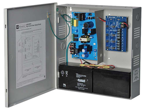 Altronix SMP5PMP4 Supervised Power Supply/Charger 115VAC 50/60Hz at 095A or 230VAC 50/60Hz at 05A Input 4 Fuse Protected Outputs 12/24VDC at 4A 35A Max per Output Grey Enclosure SMP5PMP4