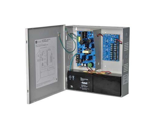 Altronix SMP7PMP8CB Supervised Power Supply/Charger 115VAC 60Hz at 25A Input 8 PTC Protected Outputs 12/24VDC at 6A 25A Max per Output Grey Enclosure SMP7PMP8CB