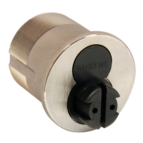 Sargent 6042 32D X 105 1-1/4 LFIC Mortise Cylinder Housing Short Cam for Inside on 16 & 92 Function Mortise Locks Satin Stainless Steel