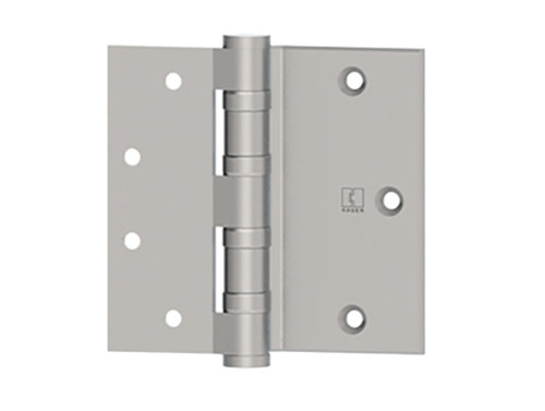 Hager BB1173 4-1/2 US26D Half Surface Ball Bearing Hinge Standard Weight 4-1/2 Steel 5 Knuckle Satin Chromium Plated Finish