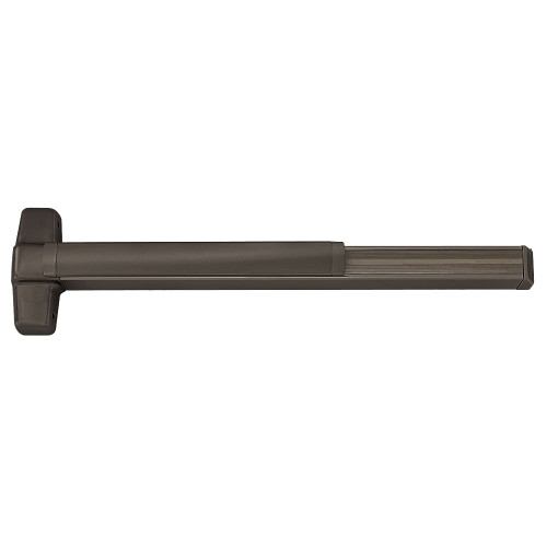 Von Duprin RXEL9949EO-F 3 643E Grade 1 Concealed Vertical Cable Exit Bar 36 Fire-rated Device 82 to 96 Door Height Exit Only Electric Latch Retraction Request to Exit Switch Less Dogging Aged Bronze Finish Field Reversible
