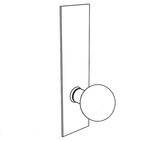 Arrow AM11 BH 3 Apartment Front Door Mortise Lock B Knob H Escutcheon Bright Brass AM11 BH 3