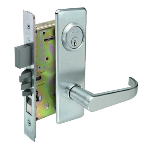 Arrow BM11 BRG 26D Apartment Front Door Mortise Lock BR Lever G Escutcheon Satin Chrome BM11 BRG 26D