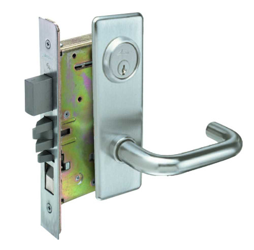 Arrow BM11 HSG 26D Apartment Front Door Mortise Lock HS Lever G Escutcheon Satin Chrome BM11 HSG 26D