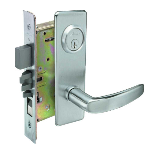Arrow BM11 VG 26D Apartment Front Door Mortise Lock V Lever G Escutcheon Satin Chrome BM11 VG 26D