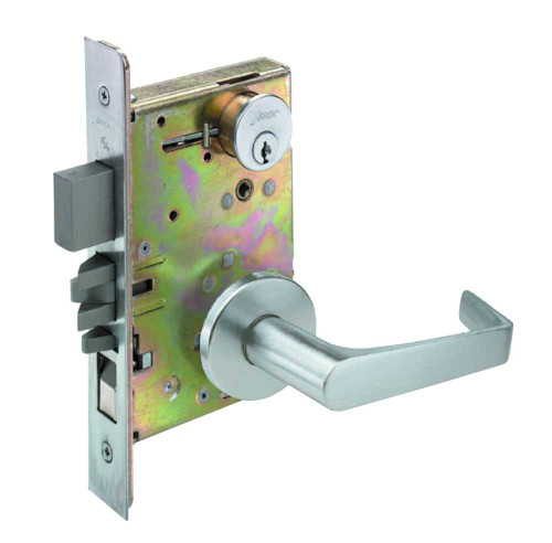 Arrow BM21 XL 26D Front Door Mortise Lock X Lever L Rose Satin Chrome BM21 XL 26D