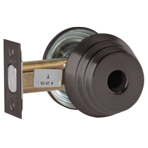 Arrow E61 10BE LC Grade 2 Single Cylinder Deadlock Less Cylinder Dark Oxidized Bronze Finish Field Reversible E61 10BE LC