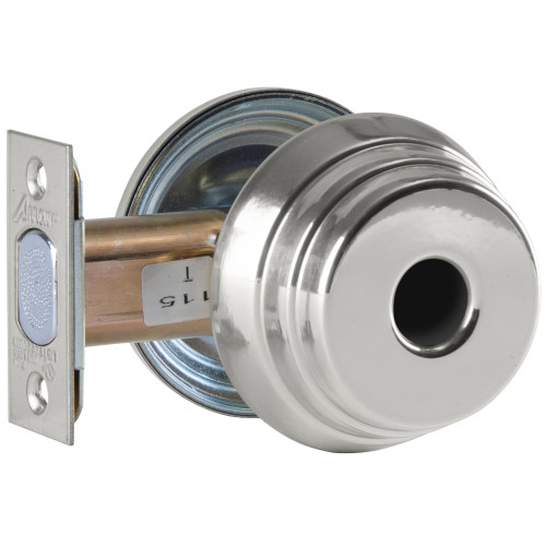 Arrow E61 26 LC Grade 2 Single Cylinder Deadlock Less Cylinder Bright Chrome Finish Field Reversible