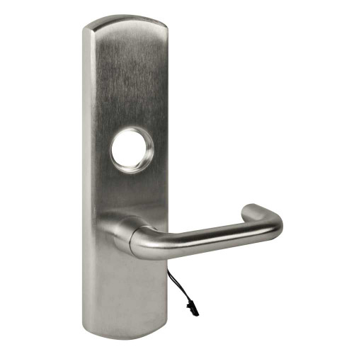 Von Duprin M996L-03-M US15 LHR Grade 1 Motorized Lever Trim Cylinder Override Less Cylinder Mortise Prep 03 Lever Style Satin Nickel Plated Clear Coated Finish Left Hand Reverse M996L-03-M US15 LHR