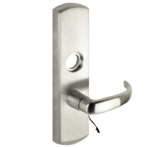 Von Duprin M996L-17-M US15 LHR Grade 1 Motorized Lever Trim Cylinder Override Less Cylinder Mortise Prep 17 Lever Style Satin Nickel Plated Clear Coated Finish Left Hand Reverse M996L-17-M US15 LHR